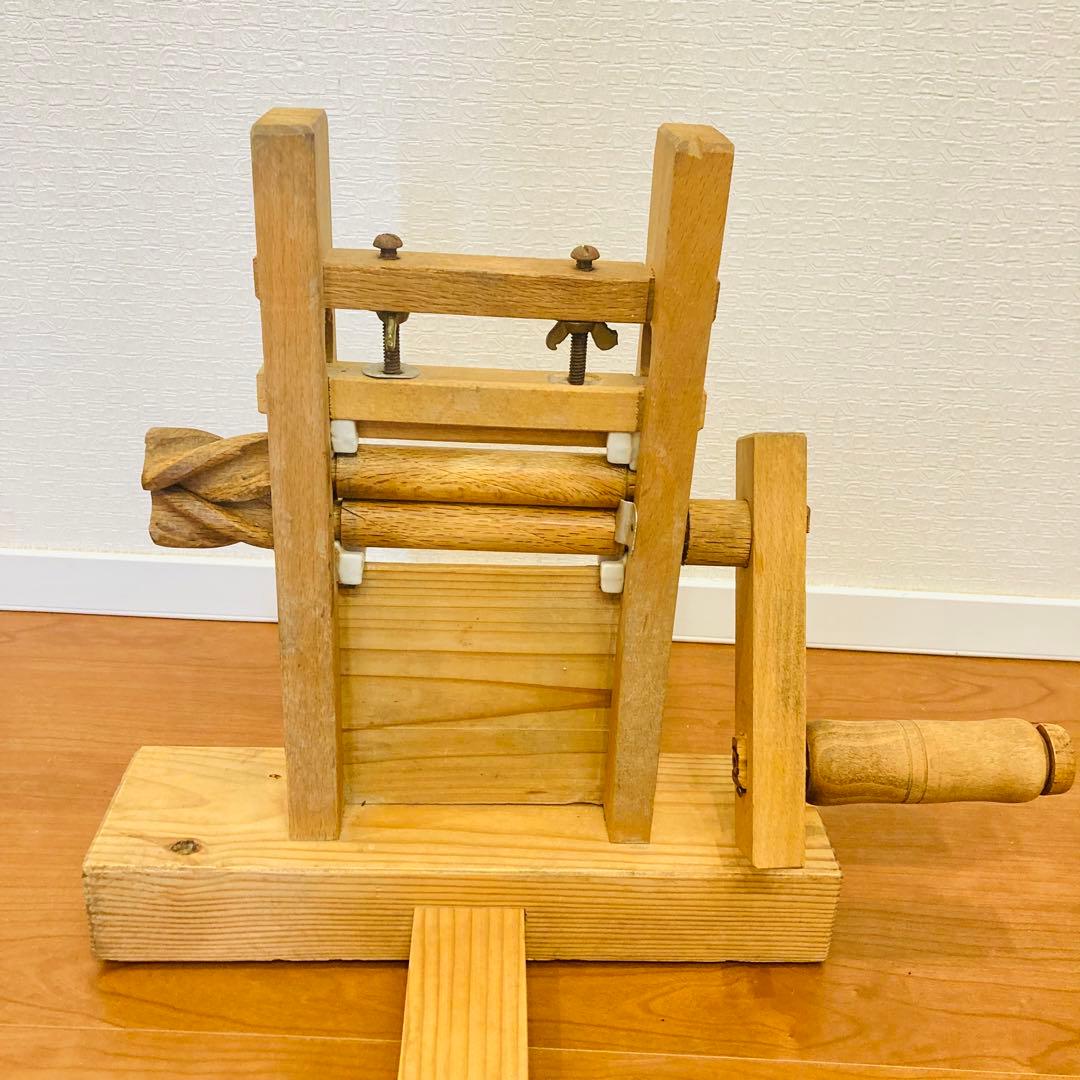 綿繰機 アンティーク　手仕事