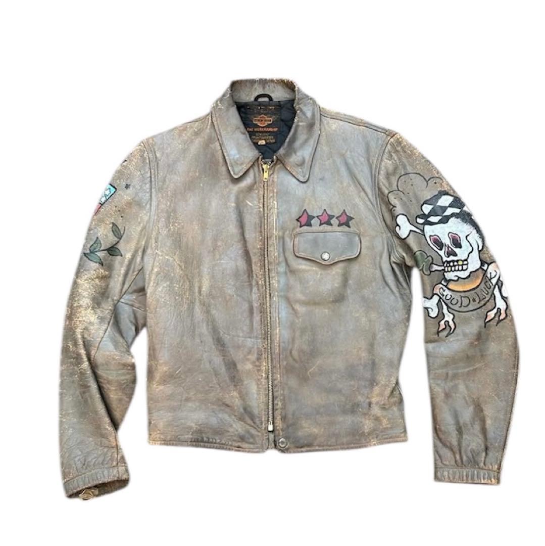 50s ハーレーダビットソン　ライダース　ジャケット