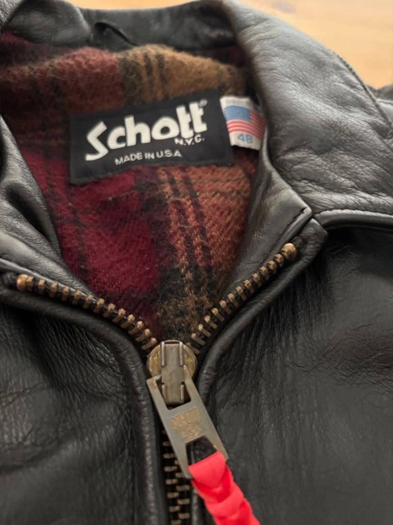 ★Schott 牛革 シングルライダース 3L ショット(48)