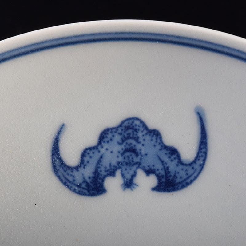 中国　青花　蝙蝠果実文盤　C　8758E