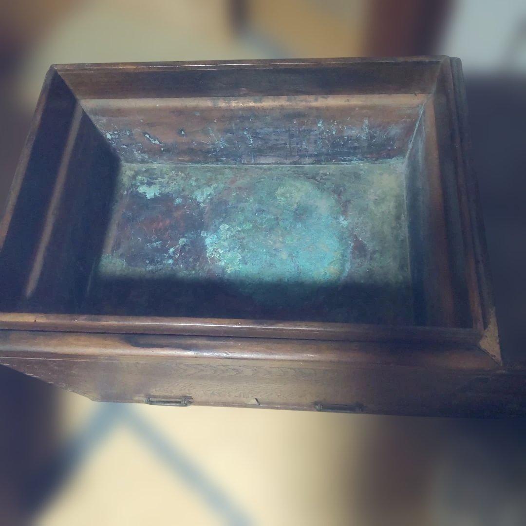 ス*ト様 木製長火鉢 伝統工芸 レトロ アンティーク 古民具　家具　日本伝統