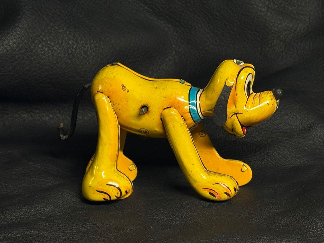 ビンテージ ブリキ製 ディズニー ラインマー社製 プルート ディズニー公式 可動