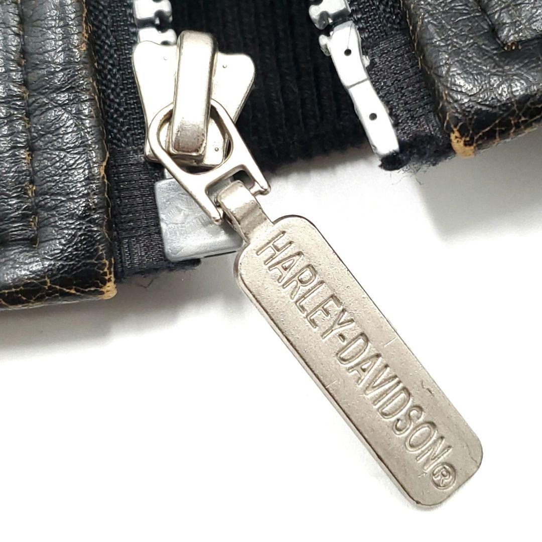 背面ビッグロゴ刺繍◆ハーレーダビッドソン◆PVCライダースジャケットSJ1444