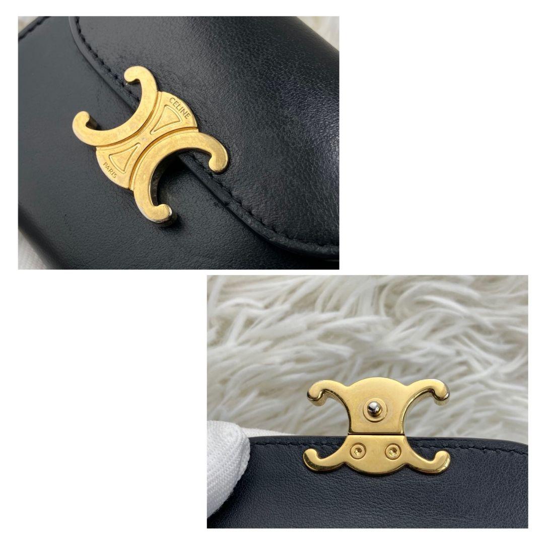極美品✨ セリーヌ 折り財布 トリオンフ フラップ スモールウォレット