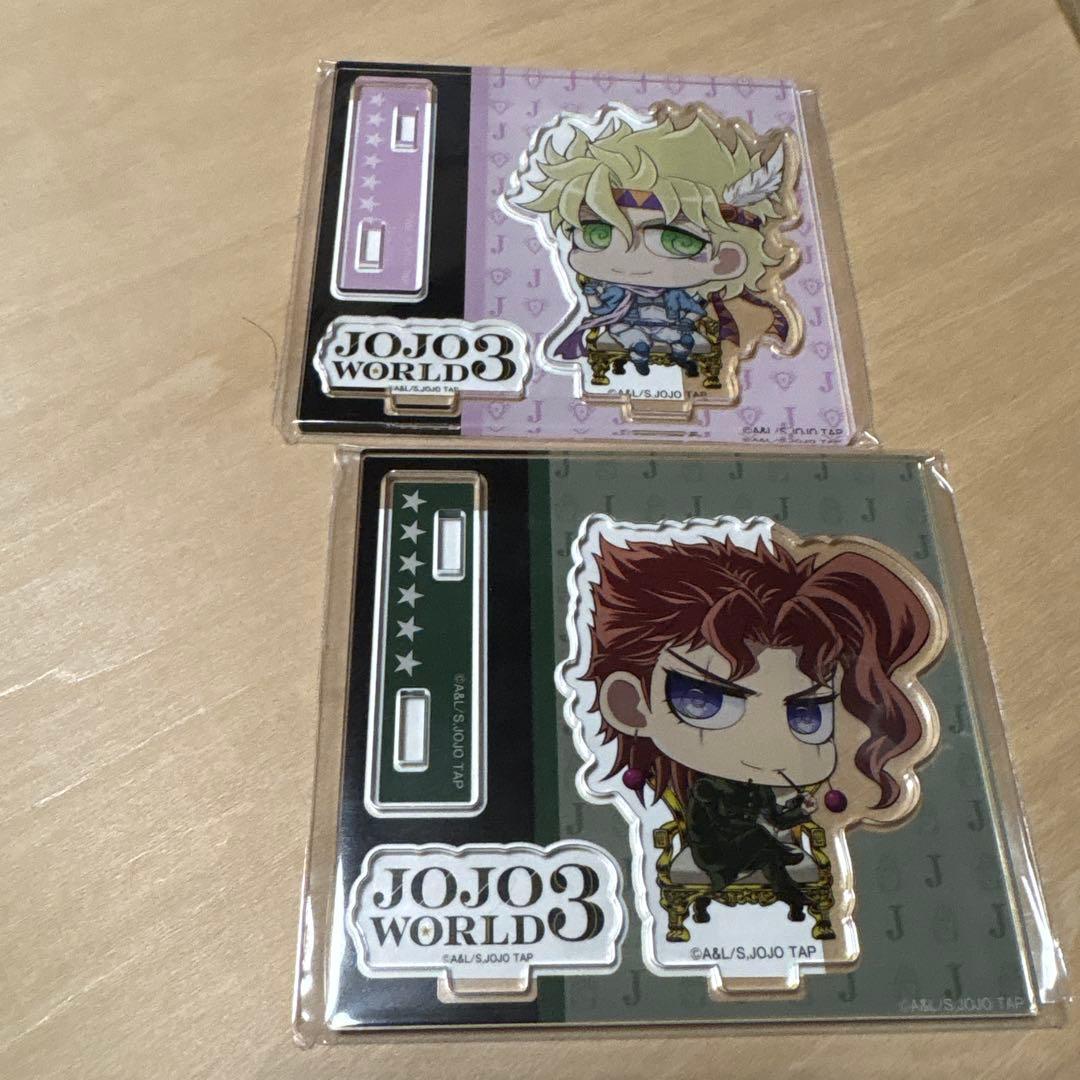 ジョジョワールド　3　テーブルマナールーレット　岸辺露伴　シーザー　アクスタ