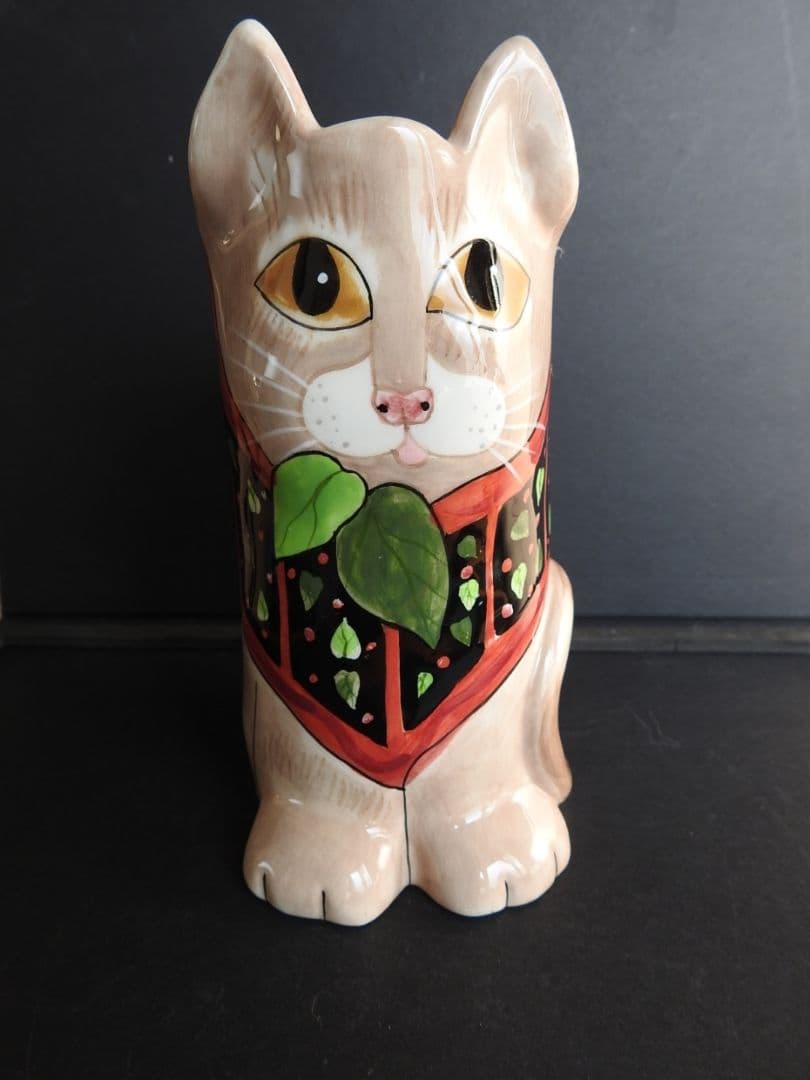 SUSAN PALEY　セラミック　ビンテージ　可愛い　猫　花瓶　フラワーベース