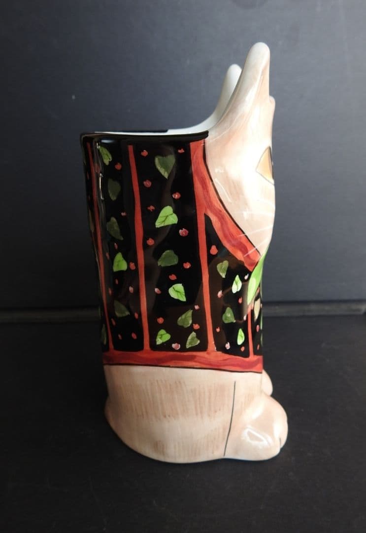 SUSAN PALEY　セラミック　ビンテージ　可愛い　猫　花瓶　フラワーベース