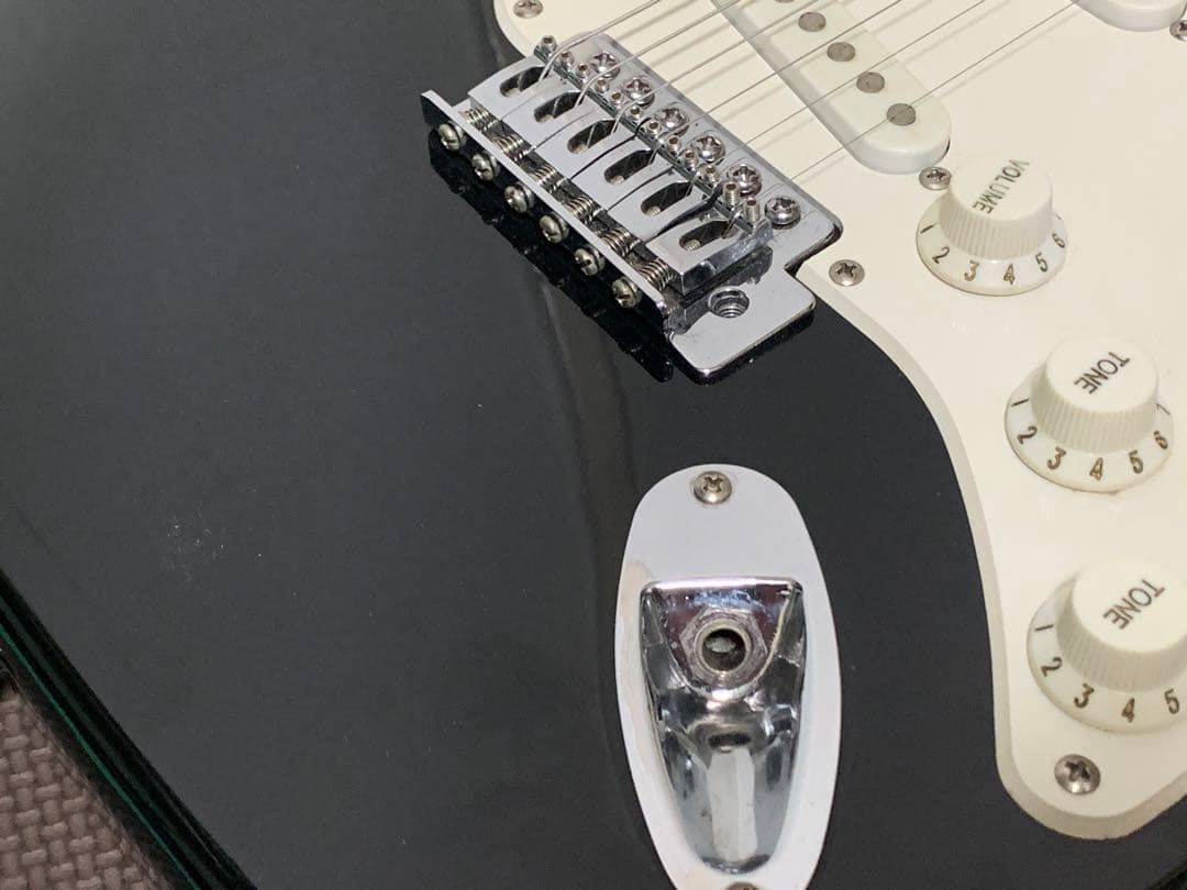 Juno ジュノ ST ストラトキャスター タイプ 黒 ブラック メイプル指板