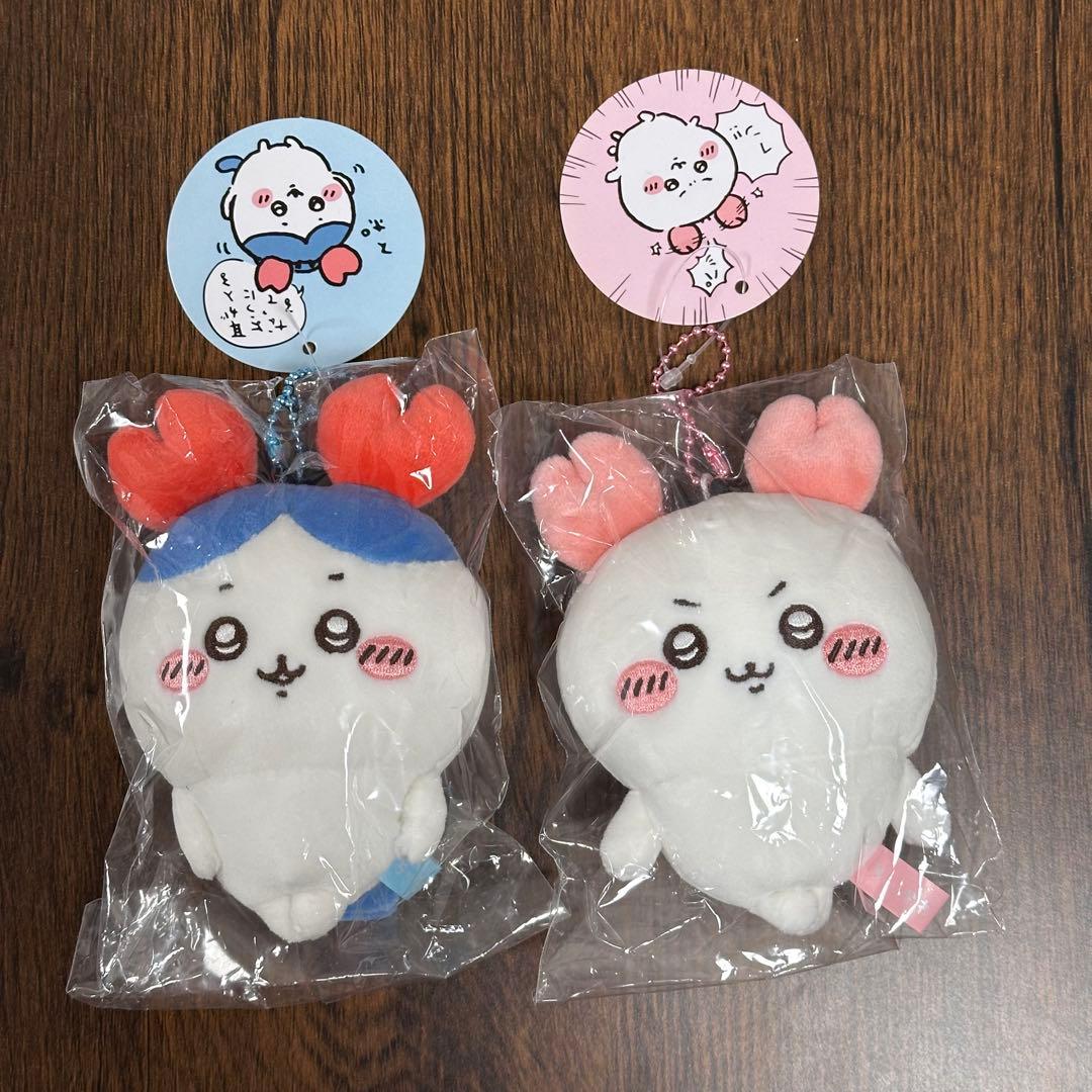 カニなちいかわマスコット　2点セット　ちいかわ　ハチワレ