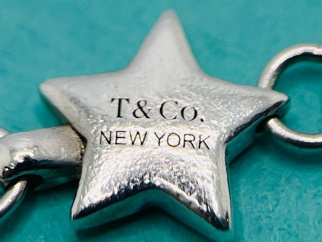 c747 美品　ティファニー×シュプリーム　パフ　スター　ブレスレット　925