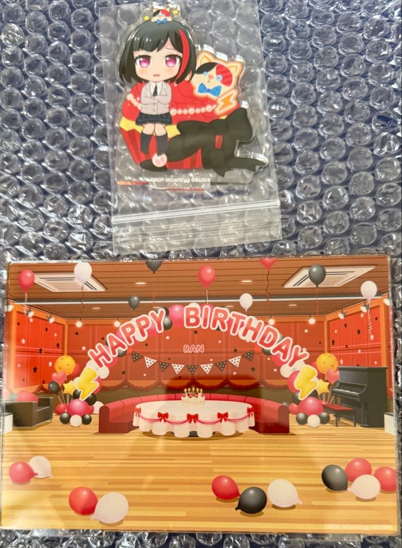 バンドリ バースデーボックス 美竹蘭 アクリルスタンド