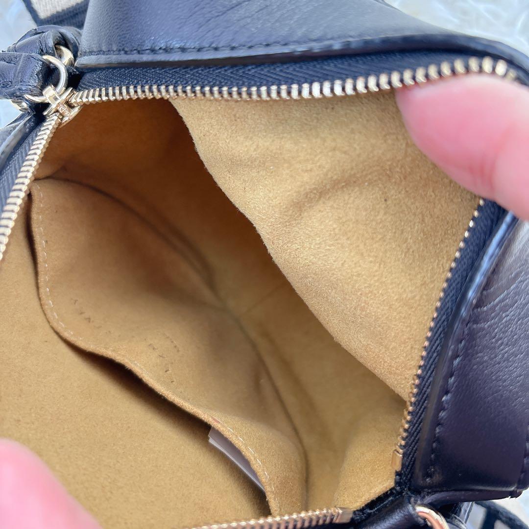 Stella McCartney ラウンドロゴ ミニショルダー ブラック