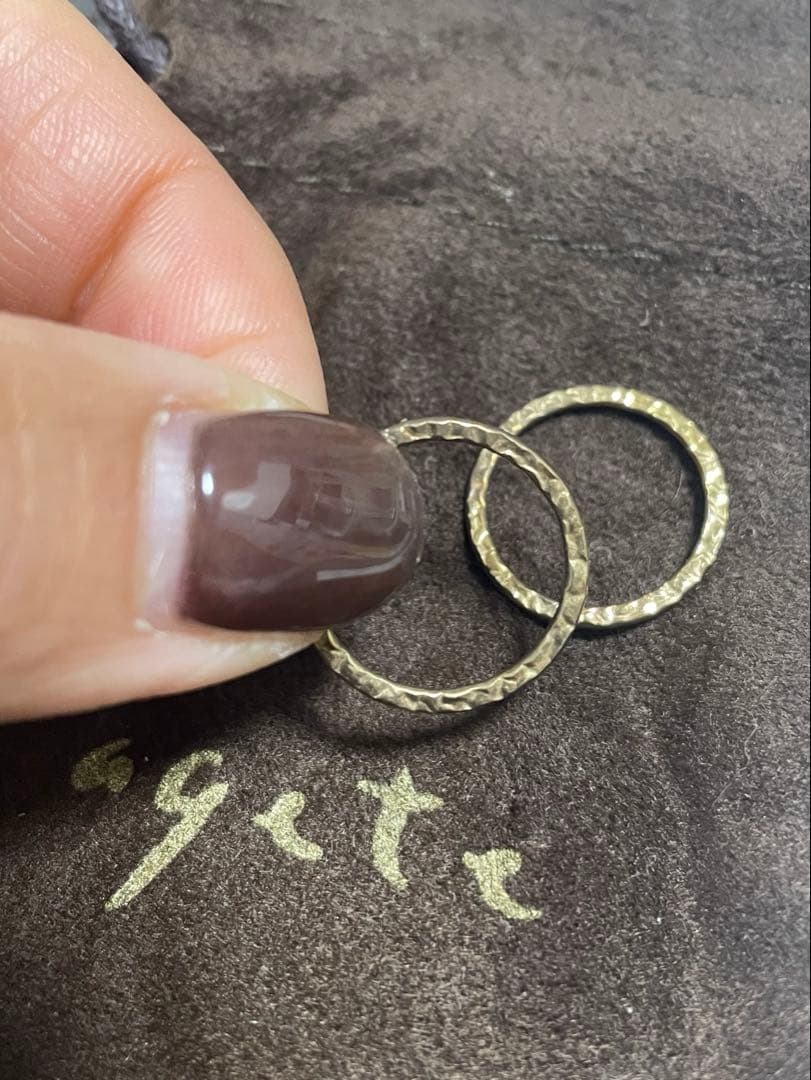 yuknakmak 　agete スモーキークォーツ　K10ピアスチャーム