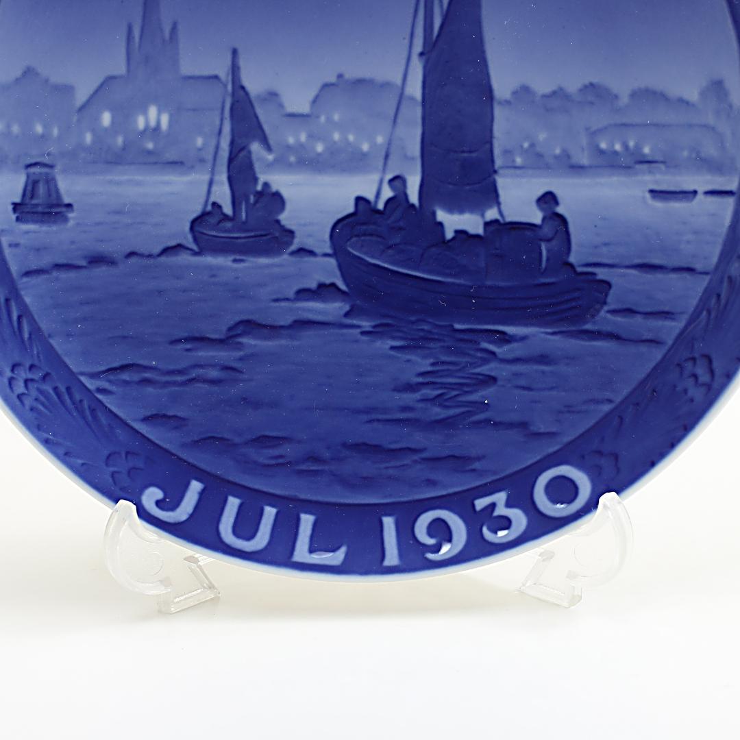 1930年 「港に向かう漁船」 イヤープレート ロイヤルコペンハーゲン