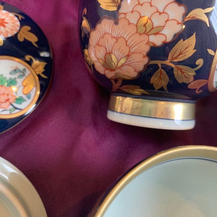 有田焼　古伊万里　金彩　清右衛門作　汲出揃