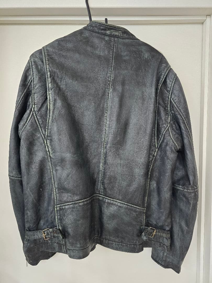 one and half　ラムレザーシングルライダース XXL　schott