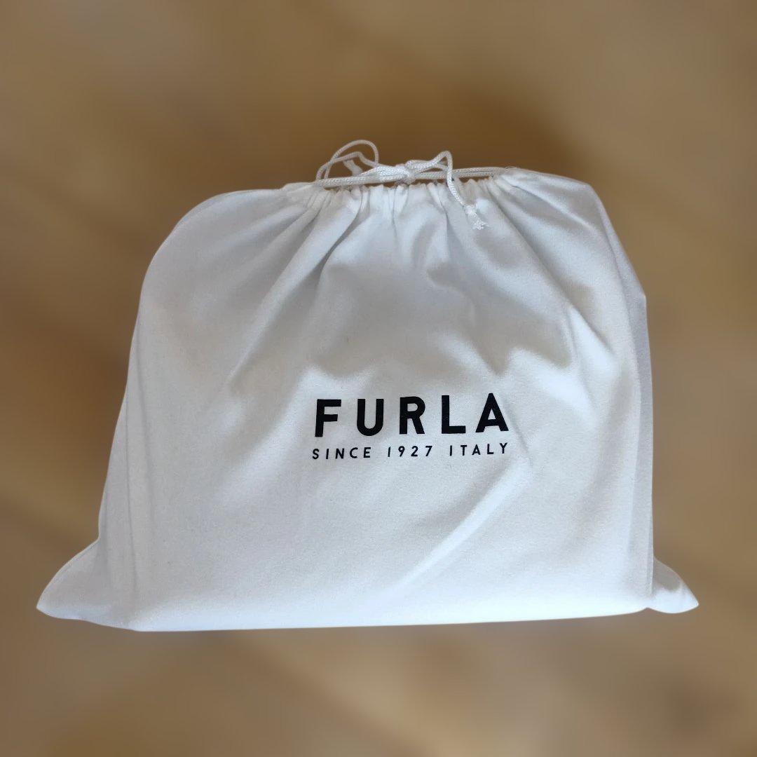 フルラ　バイカラー　ハンドバッグ