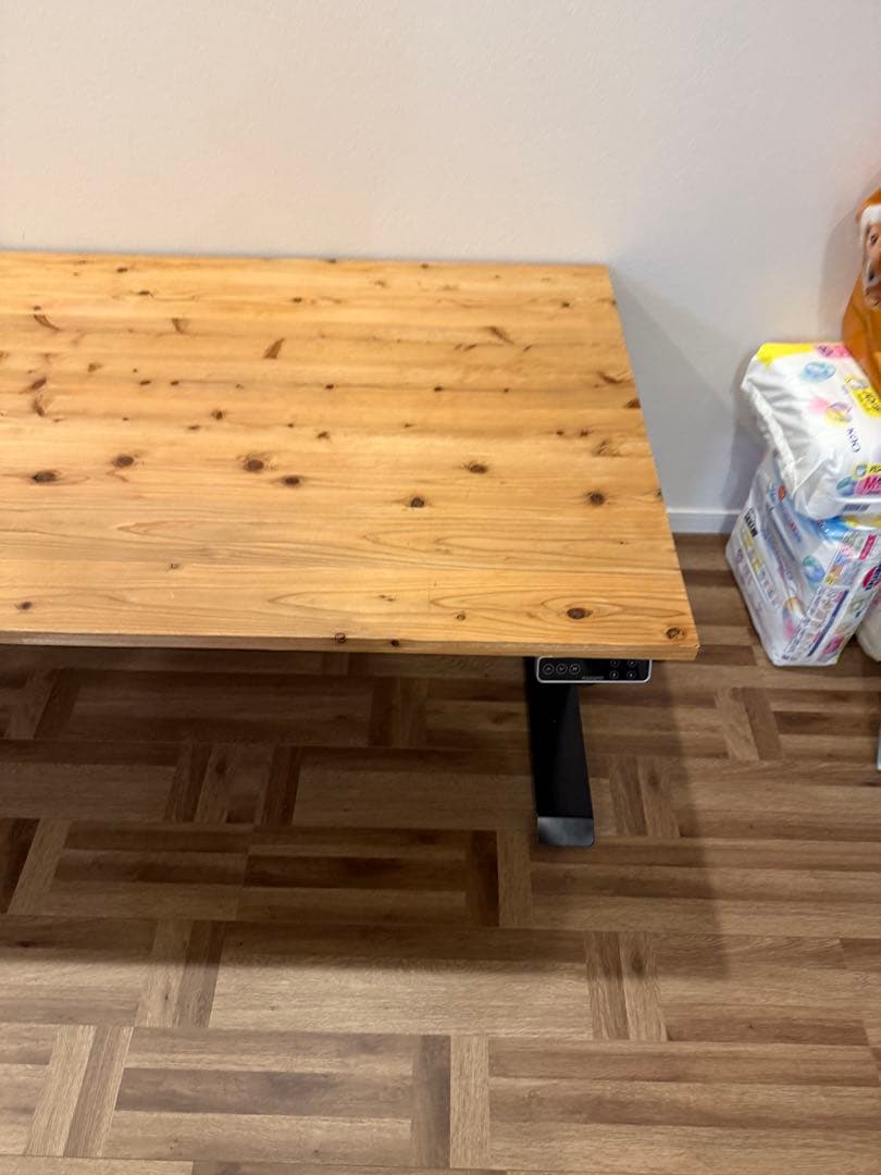 【た！】FLEXISPOT E7B 吉野杉天然無垢 150×80