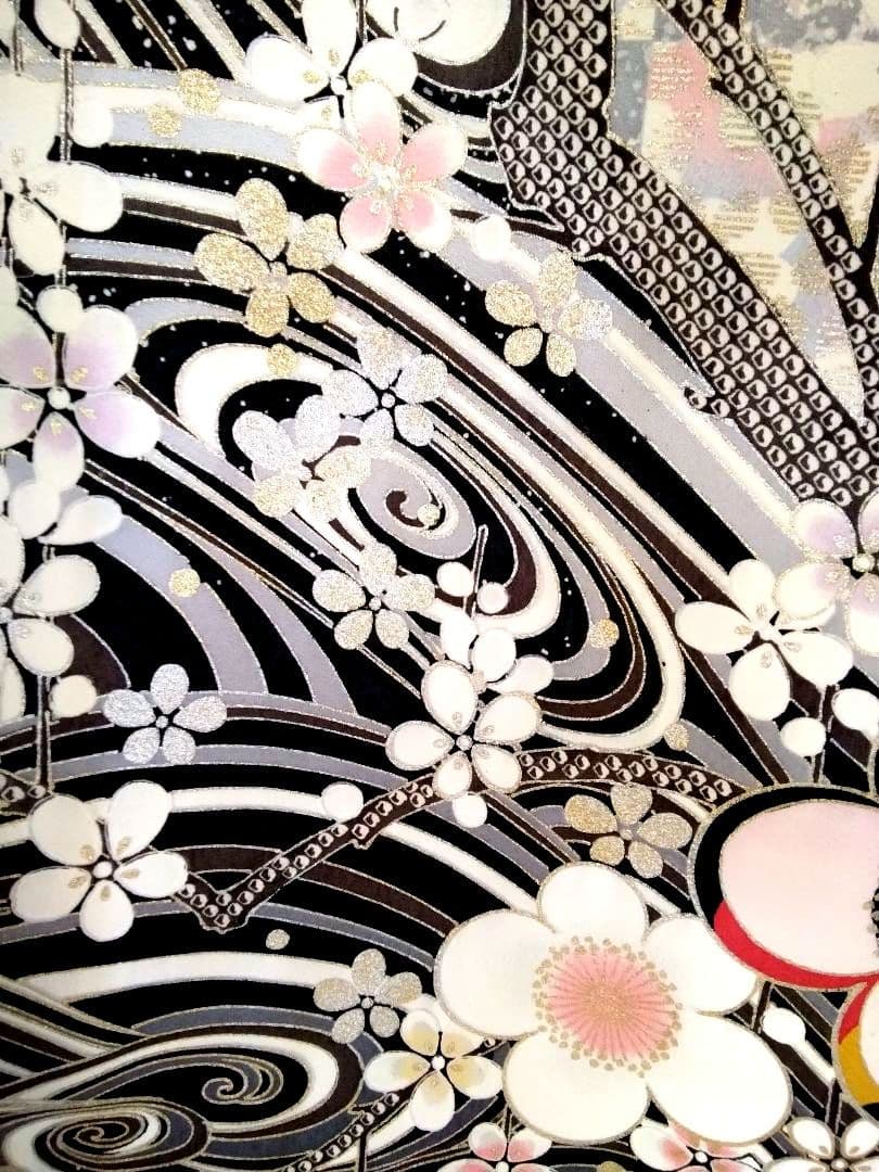 振袖フルセット、正絹振袖成人式、重ね衿帯揚げ帯締め、西陣袋帯、襦袢、ワイドサイズ