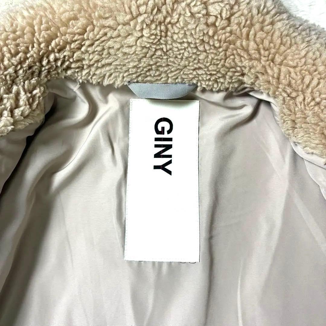 美品✨GINY ジニー SCGINYボアチェスターコート ボアコート　ベージュ