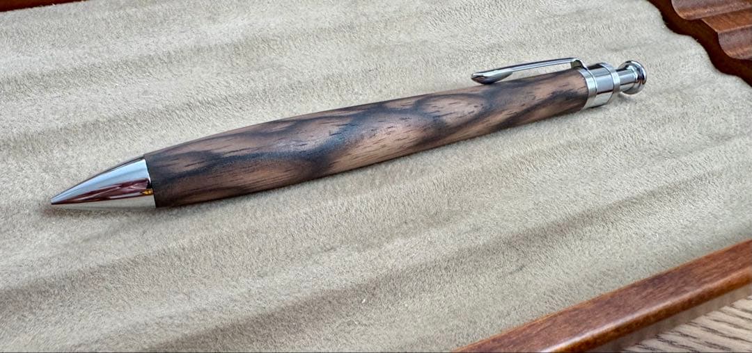 工房楔 黒柿孔雀杢 ペンシル楔 シャープペンシル ほぼ新品