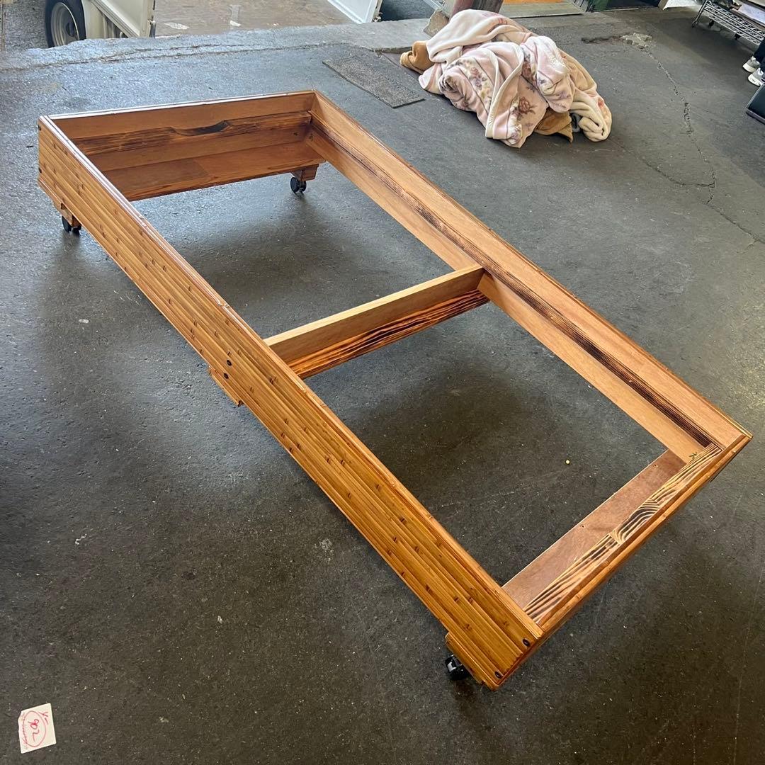 断捨離中　希少　梅里竹芸　シングルベット　竹製　【A-94】