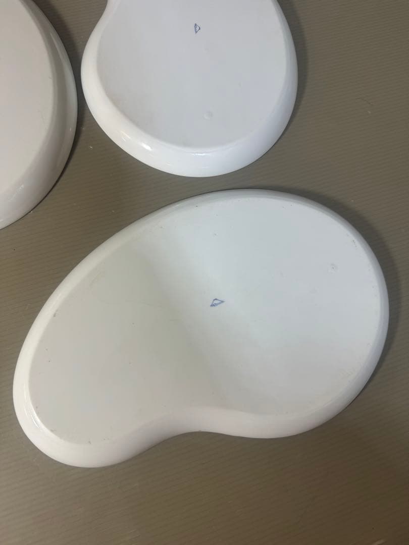 2521 深川製磁　瓢箪型　蝶文　皿　5客　未使用