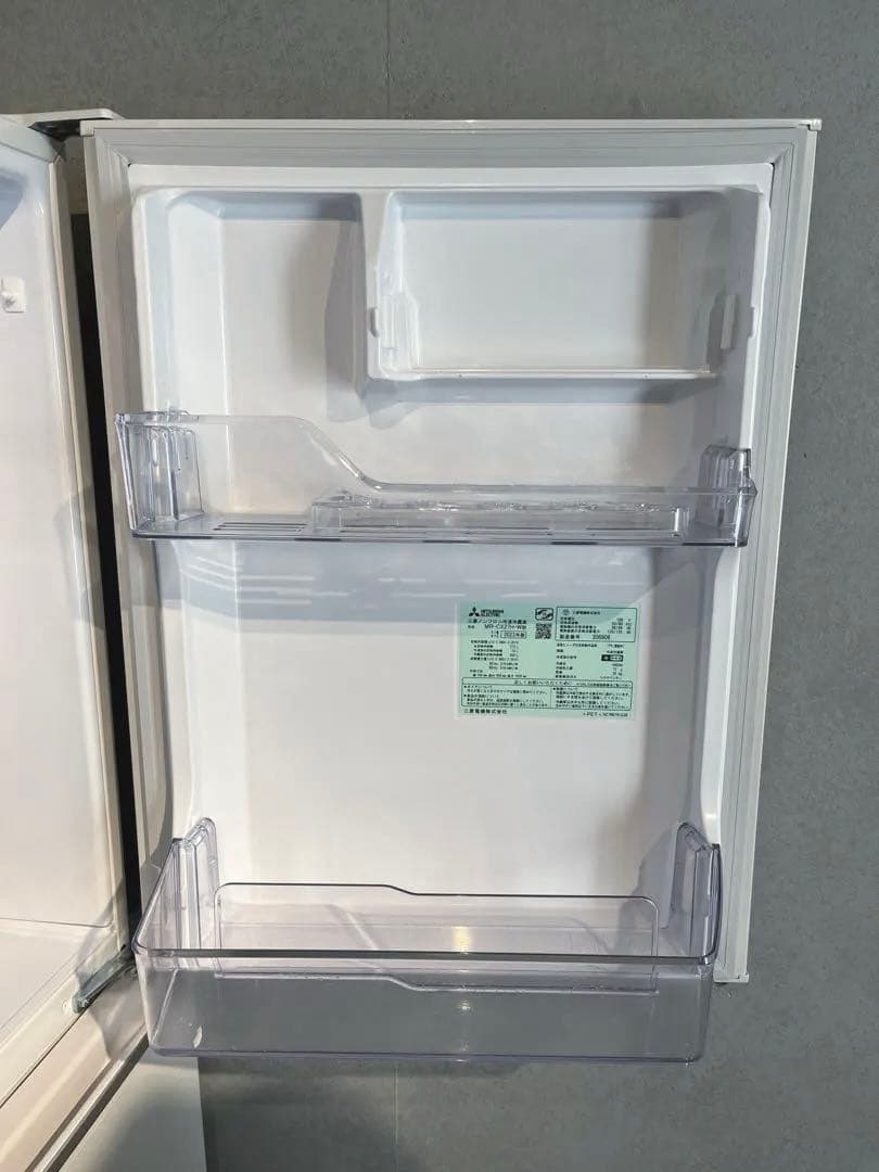 三菱電機 ノンフロン 冷蔵庫 MR-CX27H W形 2023年製 272L