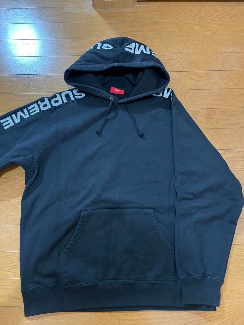 Supreme llic Rib Hooded Sweatshirt 黒