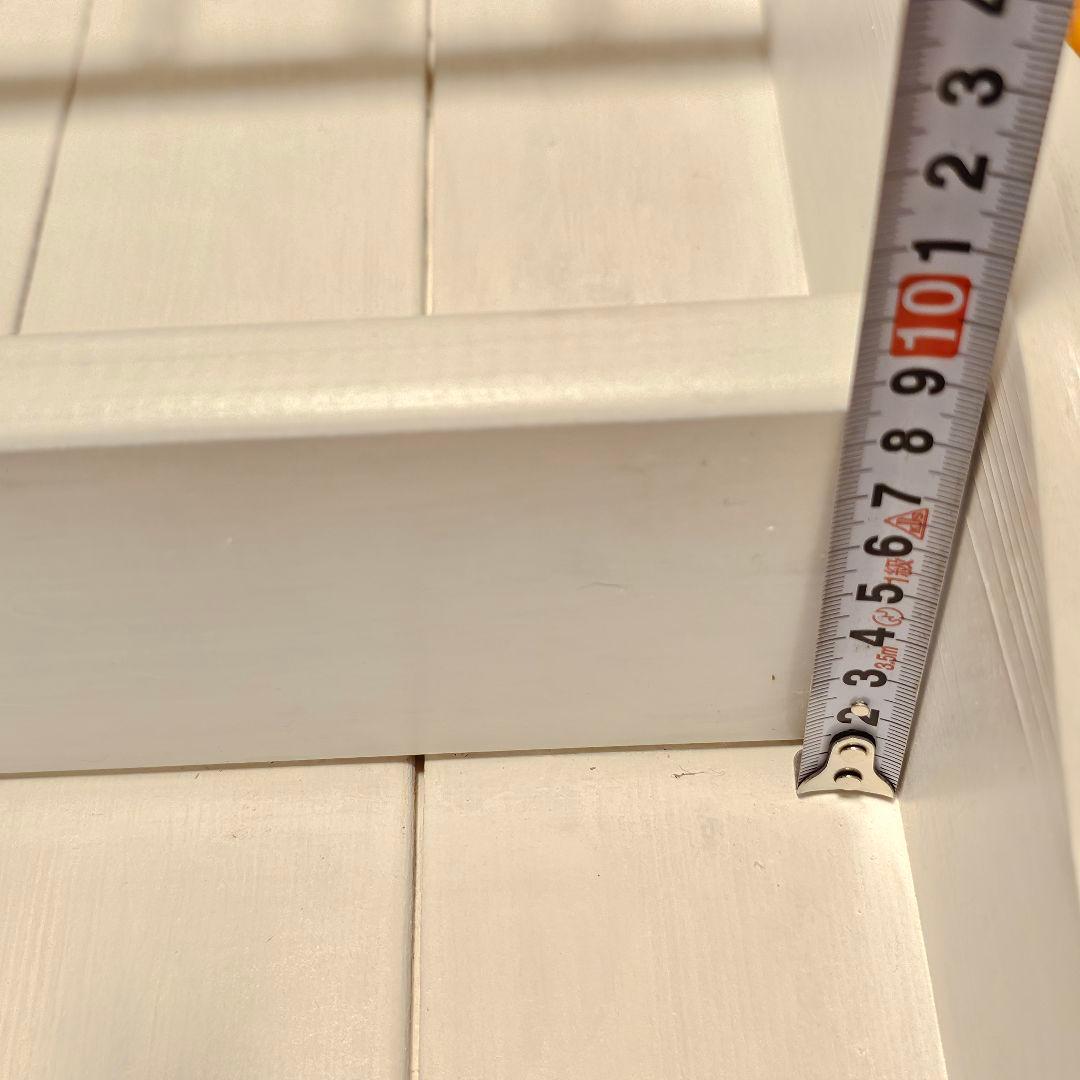 O*i様 木製カントリーシェルフ　訳あり　ホワイト　シャビー　アンティーク　壁掛