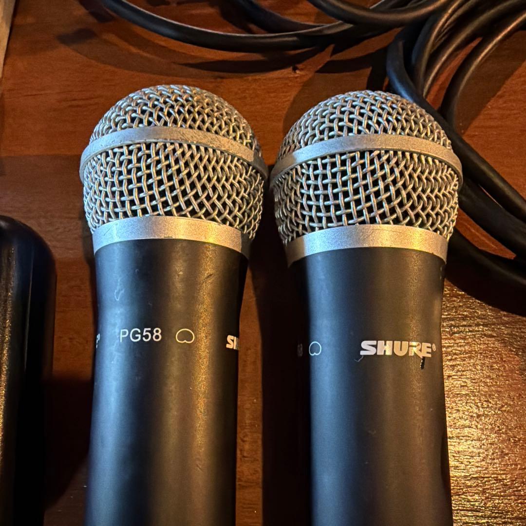 SHURE PG58 マイク2本 SVX88受信機セット