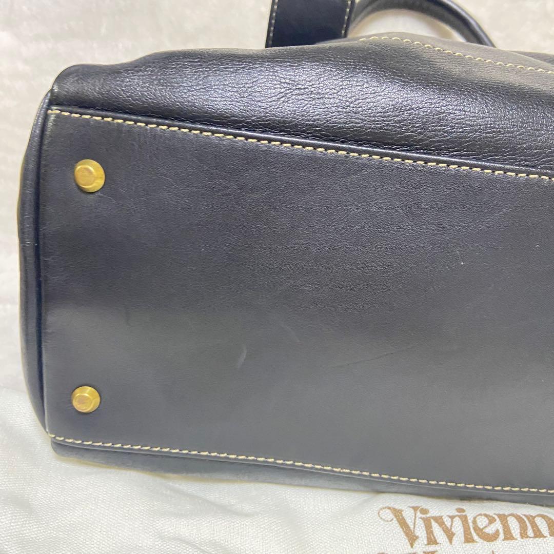 正規品　美品　希少　ヴィヴィアン　アコード　レザー　ミニボストンバッグ