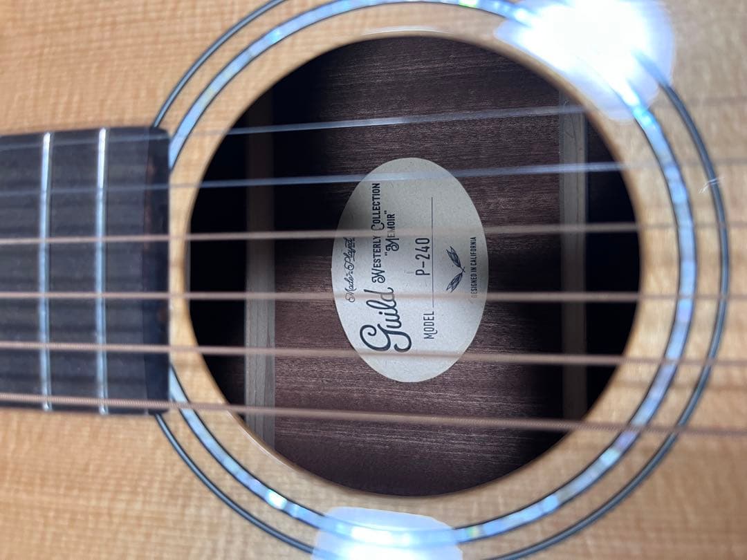 ギルド　パーラーギター　guild P-240 MEMOIR NAT 新品同様