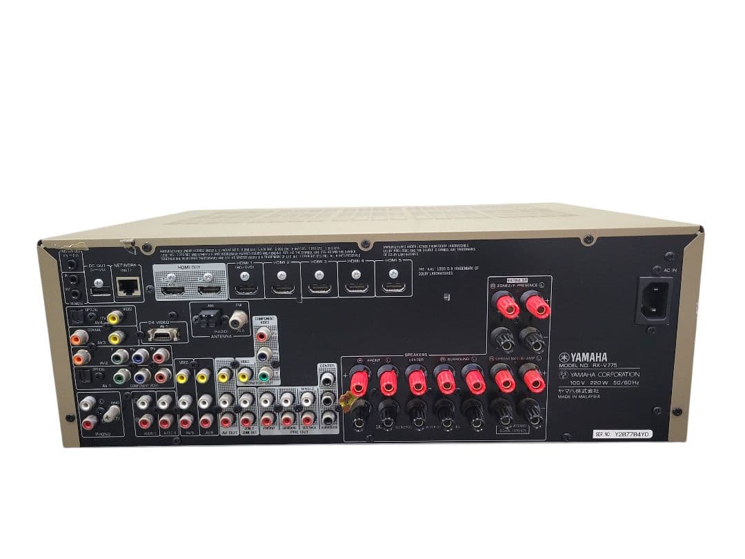 [完動品] YAMAHA RX-V775 AVレシーバー