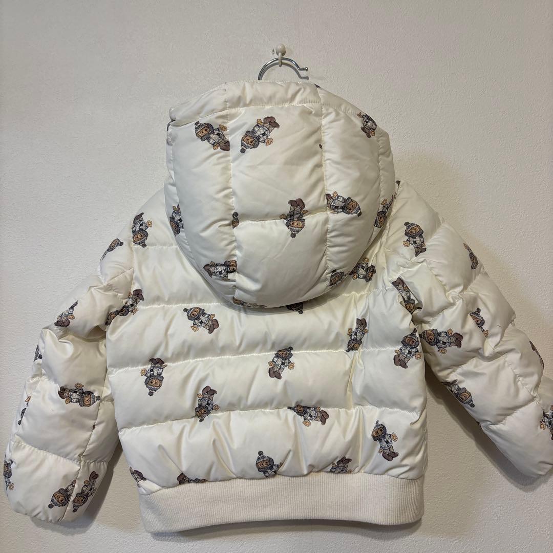 値下げ！美品　ラルフローレン ポロベア　ダウンジャケット　24M 90 ホワイト