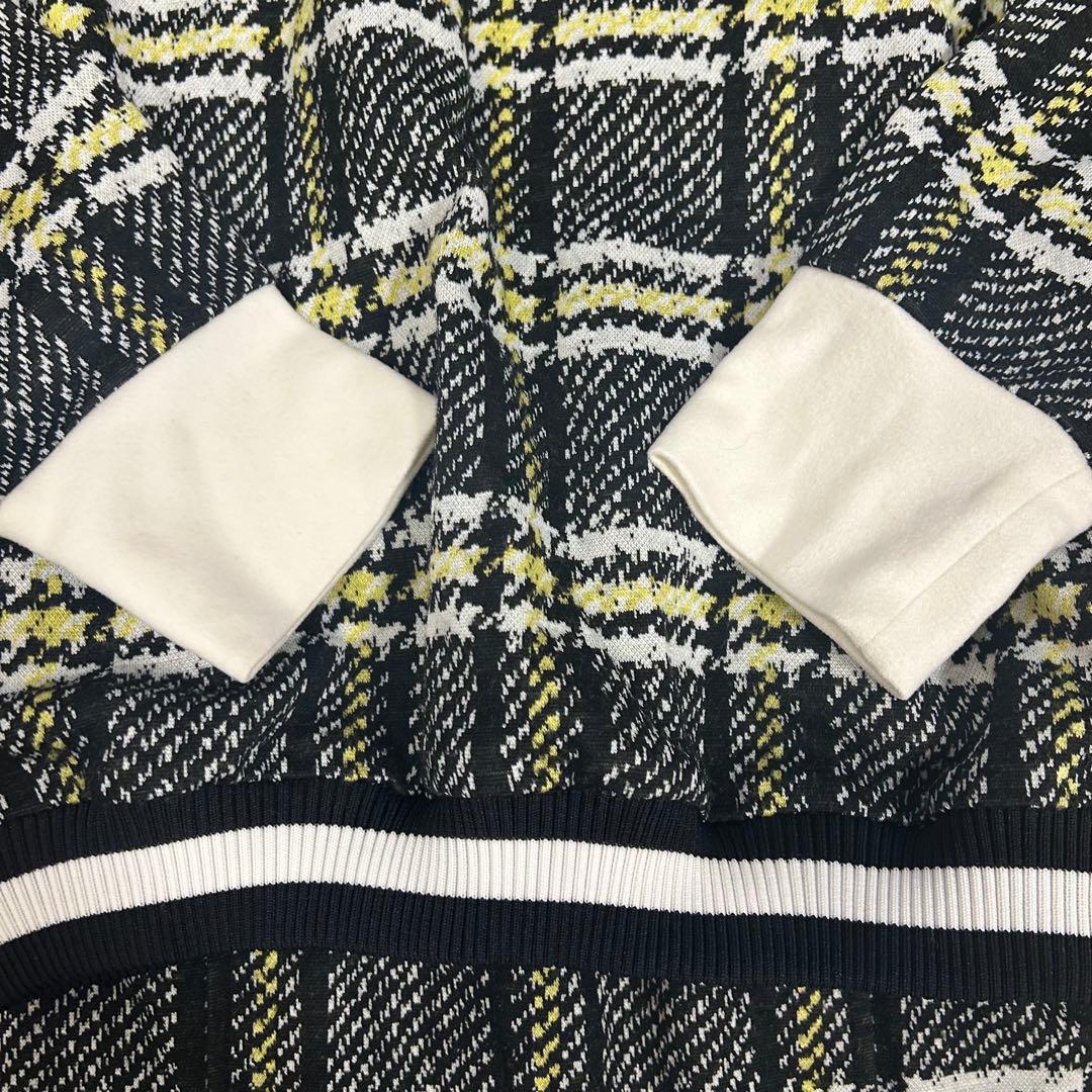 archivioアルチビオ チェック柄長袖セーター＆スカート　セットアップ　40