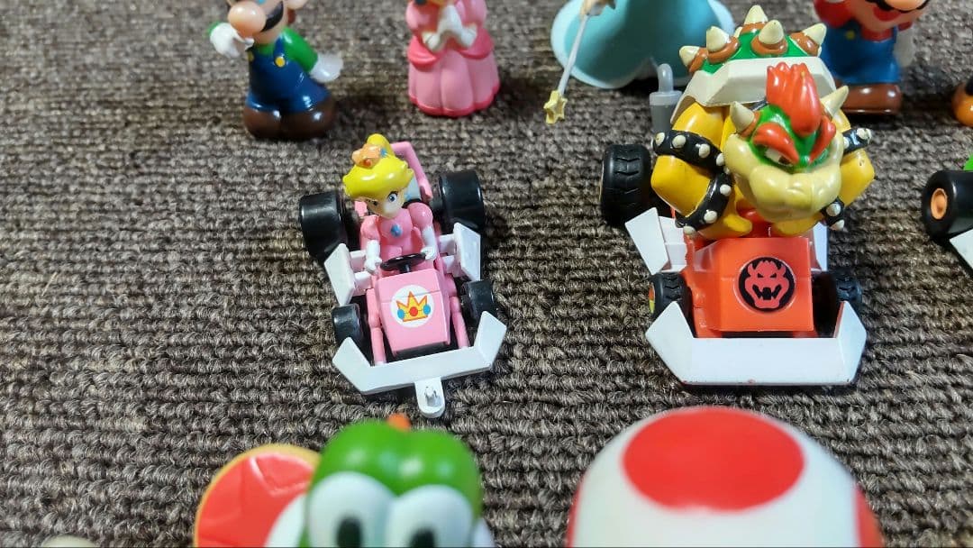 スーパーマリオシリーズ ソフビ フィギュア 指人形 2005年 当時物