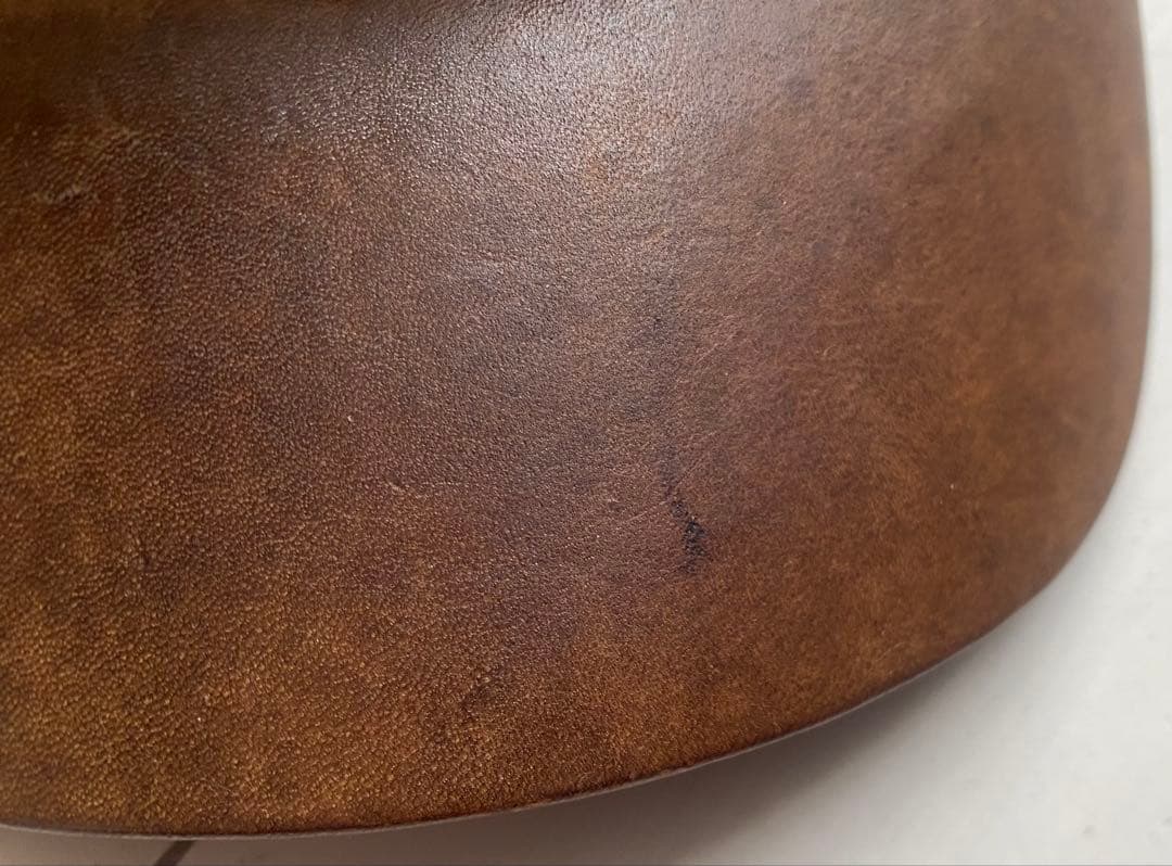 美品 00s RRL 革 レザー キャンバス ダック地 cap キャップ 帽子