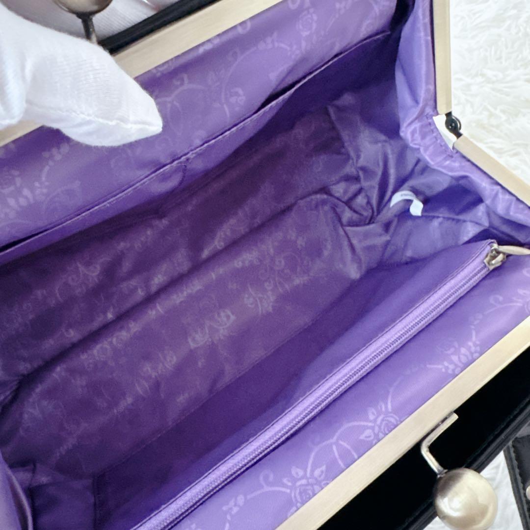 現行品✨美品✨ANNASUIアナスイ ディディオン ハンドバッグ がま口 大