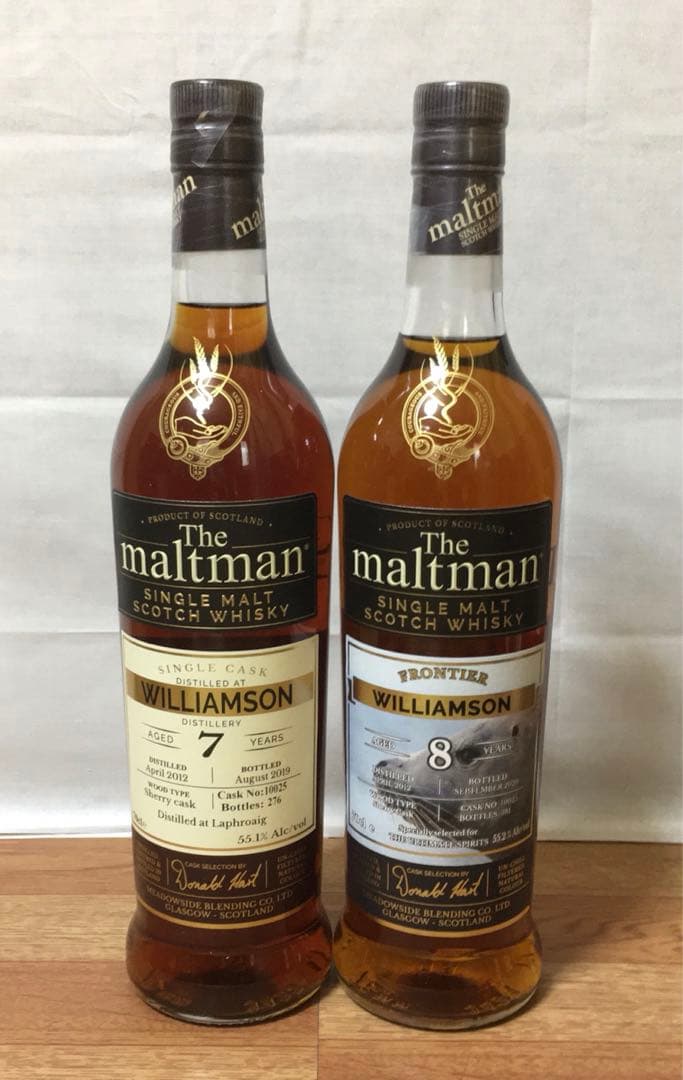 モルトマン ラフロイグ ウィリアムソン7年&ラダーPB 8年 シェリーカスク