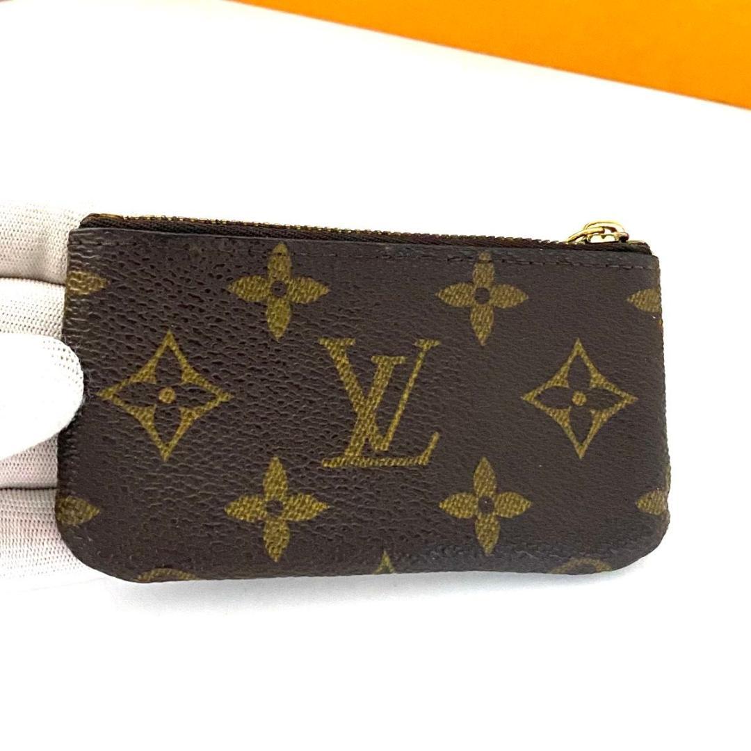 ルイ ヴィトン◎ポシェット クレ モノグラム ケース 小銭入れ ブラウン