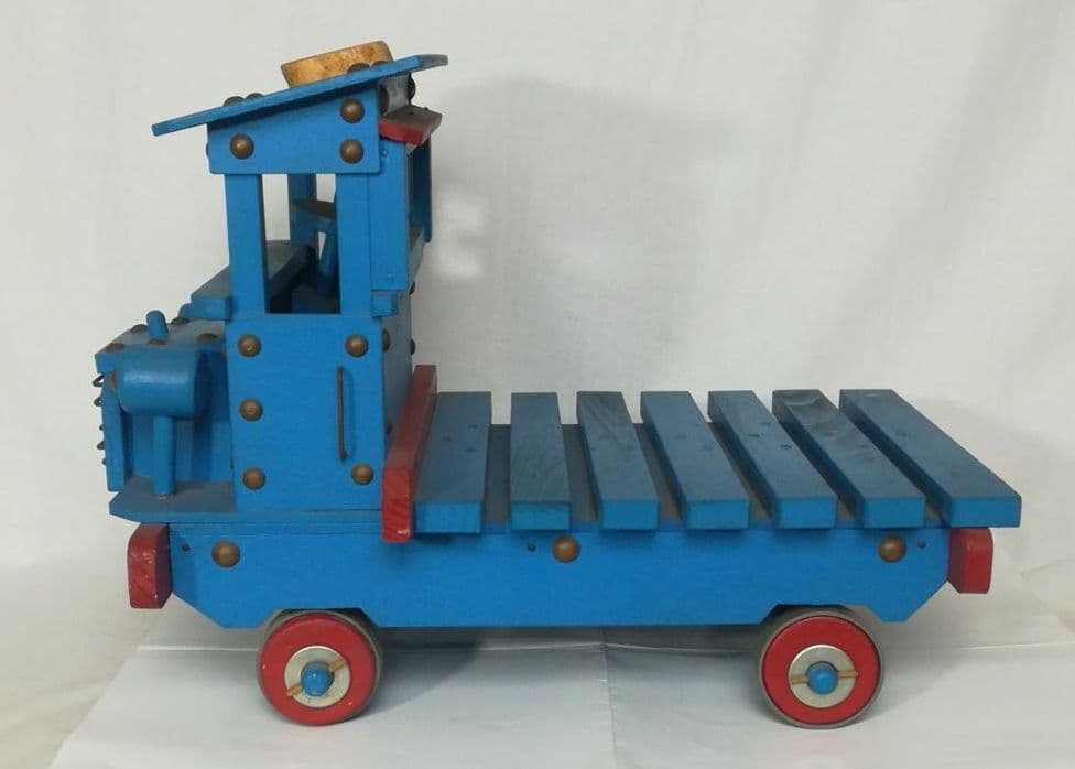 昭和レトロ　木製　トラクター　トラック　置物