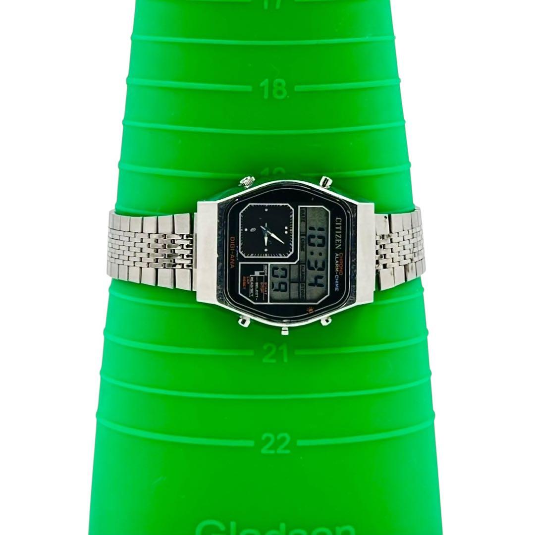 【新品電池】シチズン クリストロン 初代デジアナ メンズクォーツ腕時計