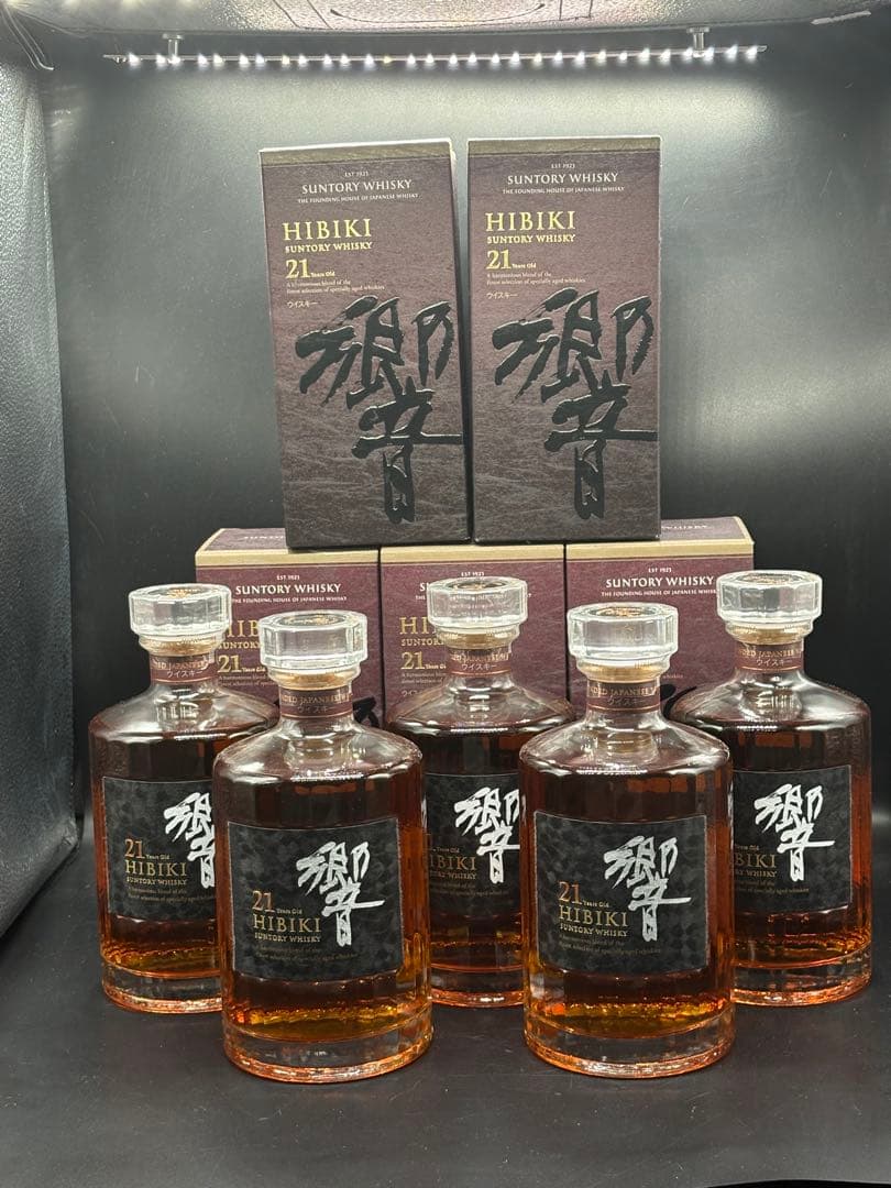 サントリーHibiki 21年 ウイスキー 5本セット　新品未開封品