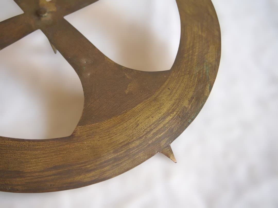 幼子イエス像や聖母マリア像などにつける光輪 真鍮 カトリック彫像用/K328