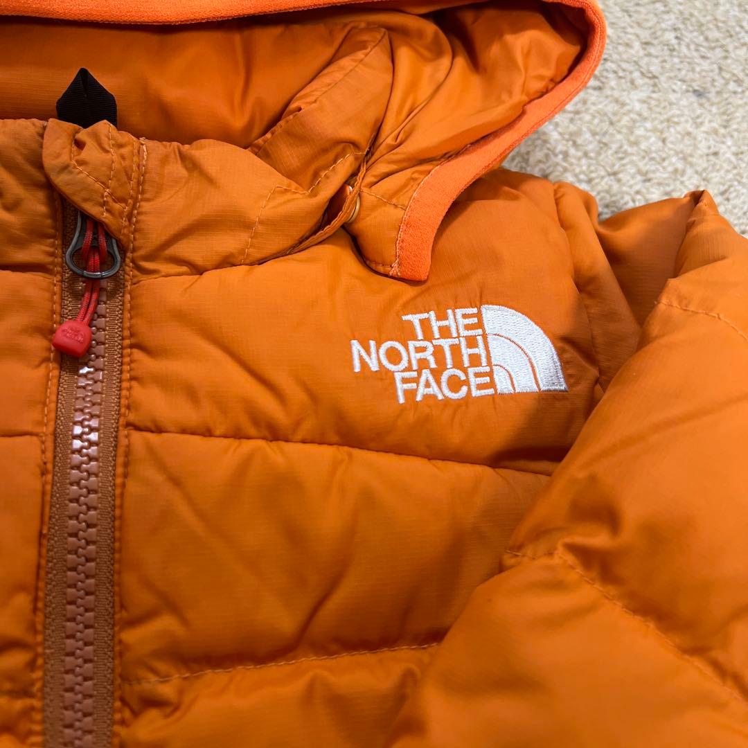 ノースフェイス アコンカグア ダウンジャケット　80 オレンジ　ベビー　キッズ