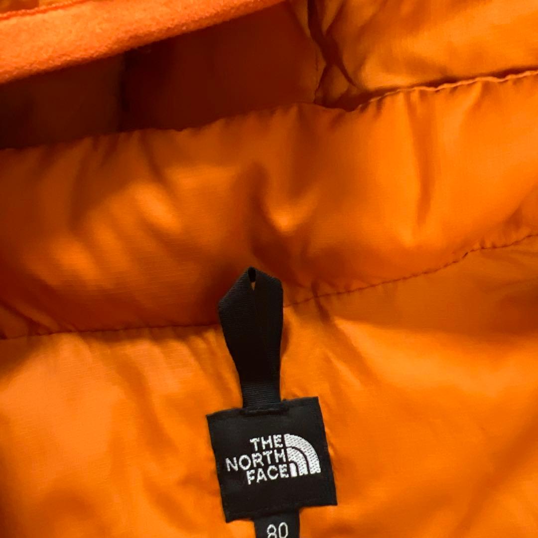 ノースフェイス アコンカグア ダウンジャケット　80 オレンジ　ベビー　キッズ