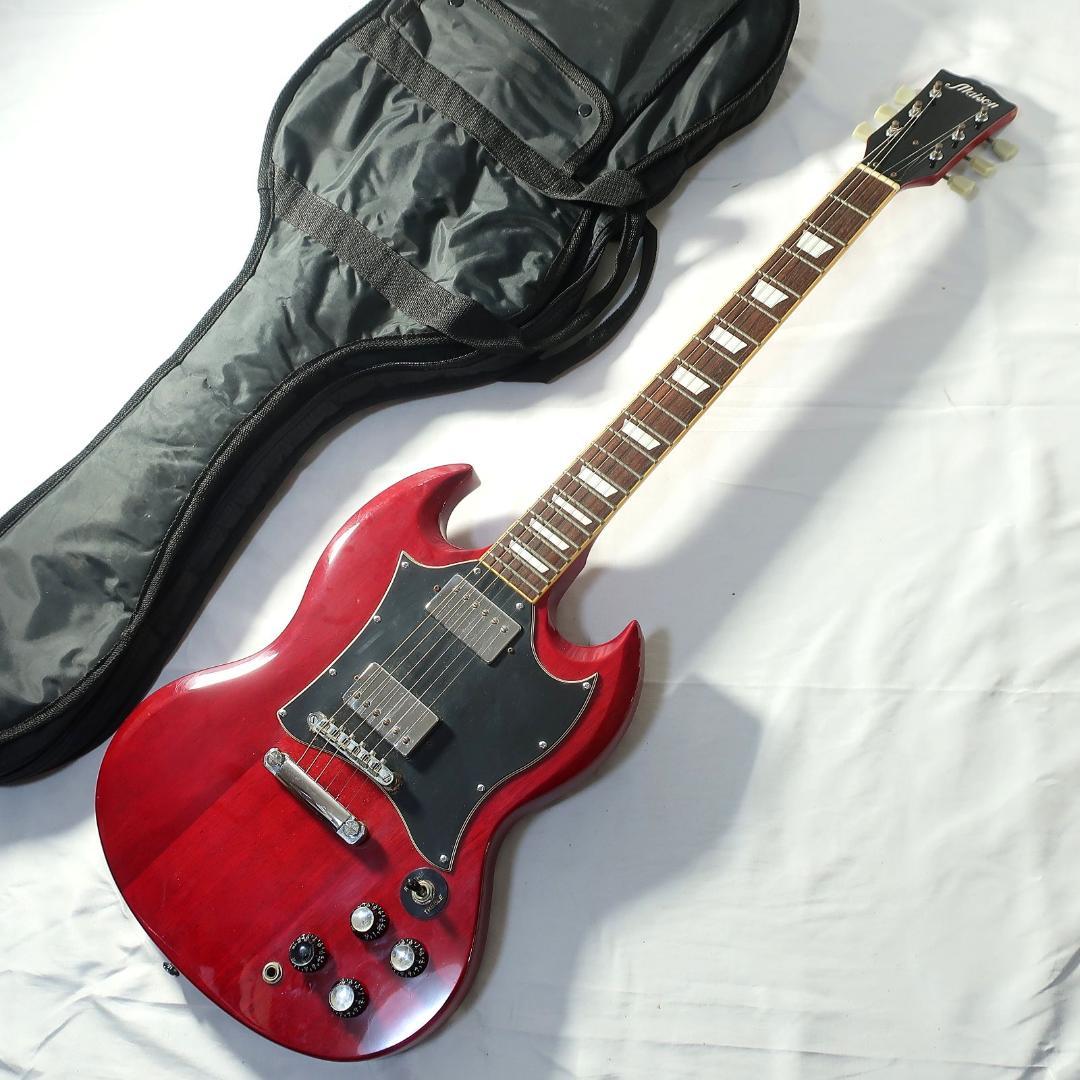 Maison SGタイプ エレキギター ケース付き セットネック