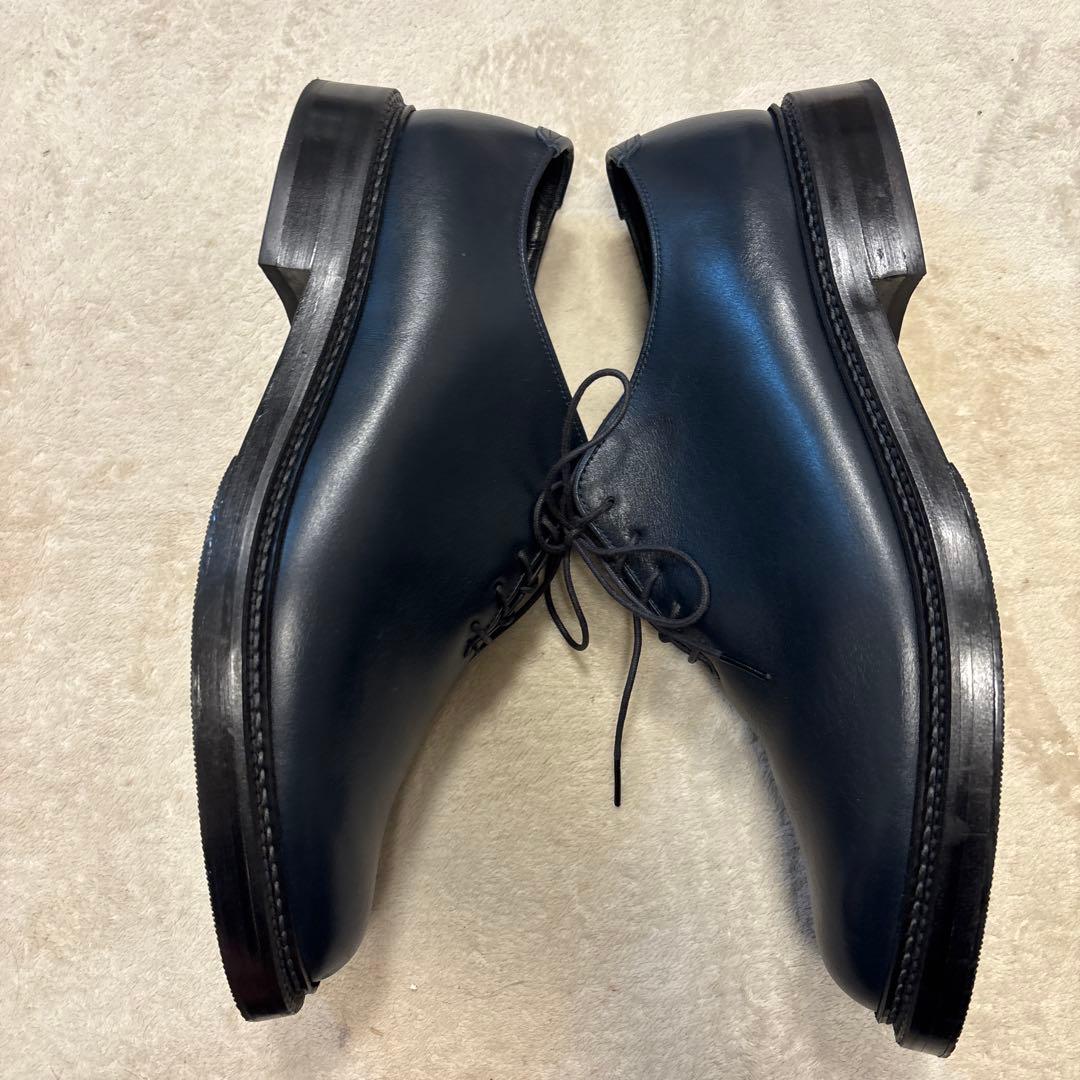 極美品⭐️YAMANE ダークネイビー コードバーン 革靴　レースアップ　28