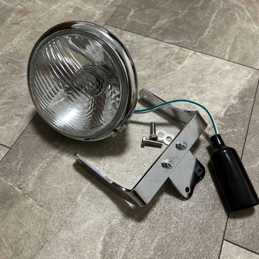 5.75インチ　オールドベーツタイプ　サイドマウントヘッドライト　ステーセット